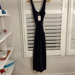 NWT naked cashmere purple sleeveless jumper w belt wide leg sz small $375